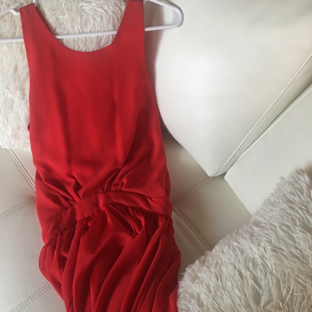 BCBG Generation Orange Flowy Dress